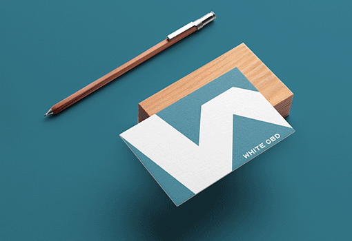 Business card mockup made with Photoshop
