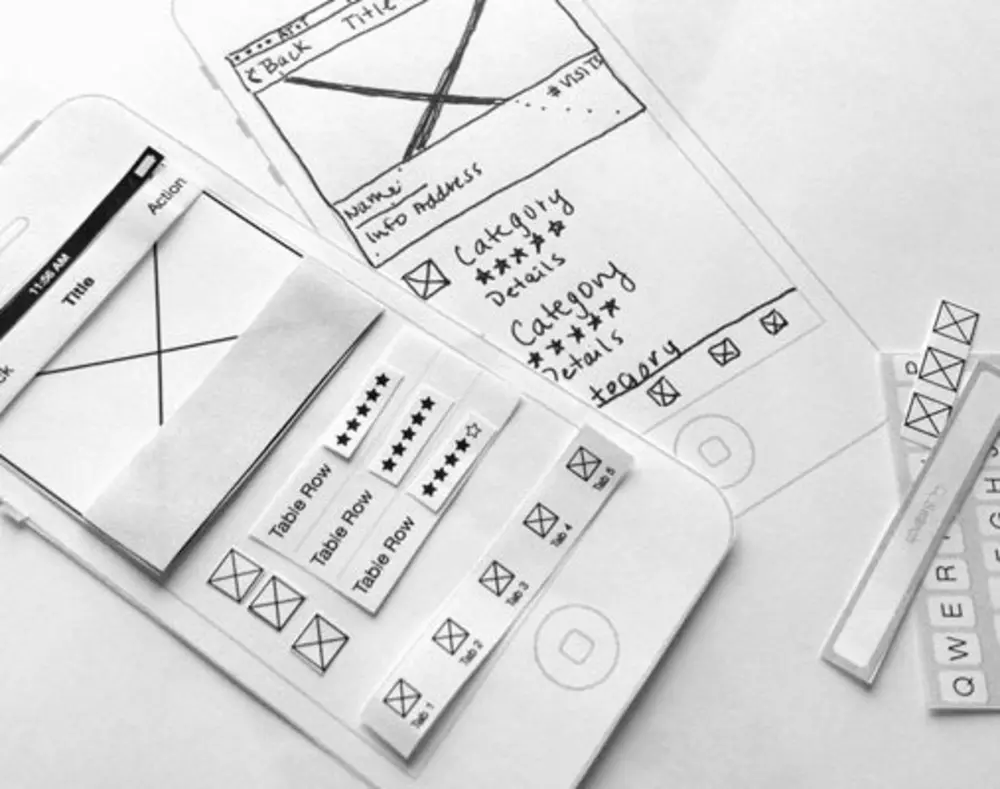 UX bootcamp paper prototype